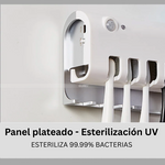 Soporte Esterilizador Cepillos UV + Dispensador Pasta
